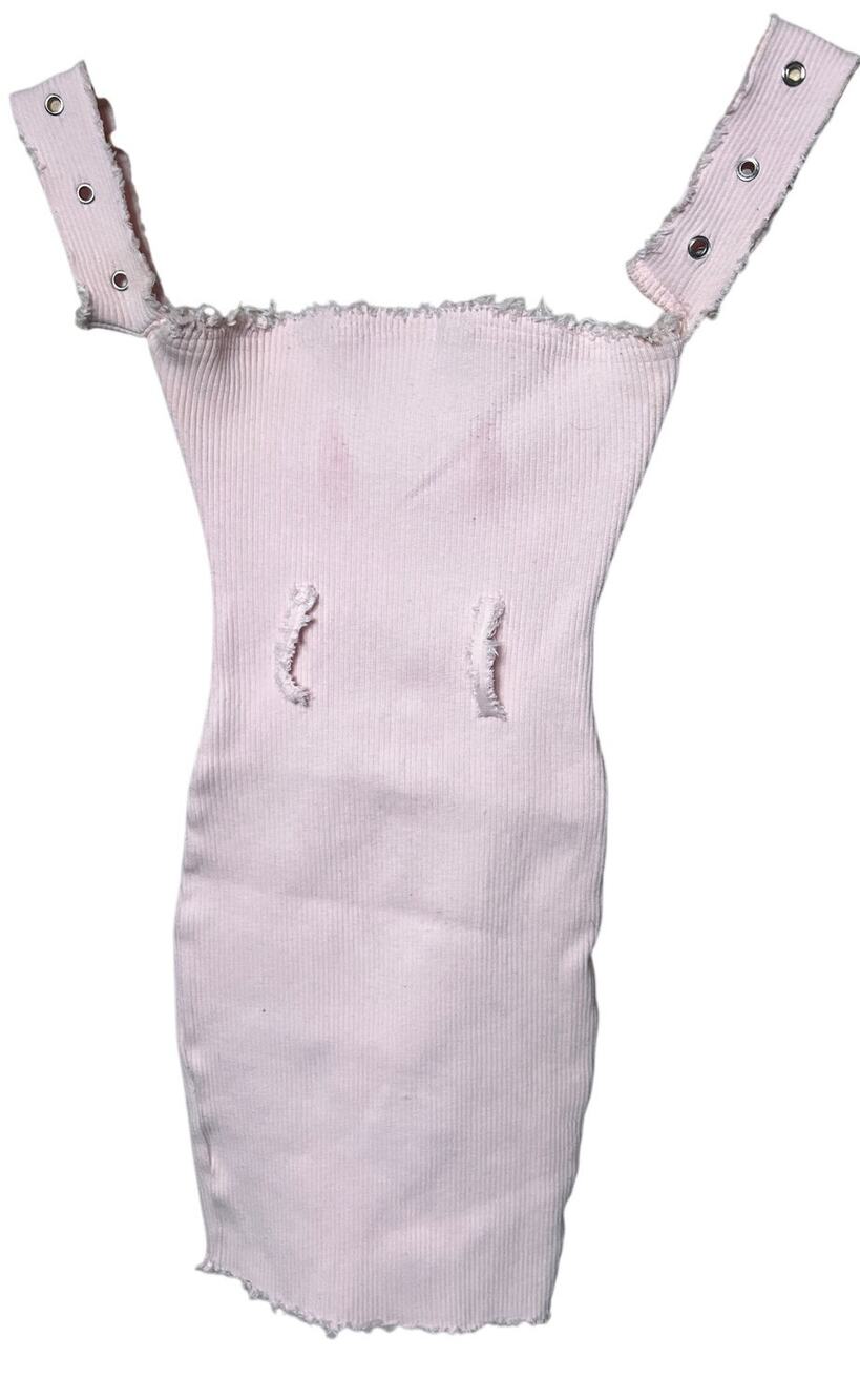 Hot & Delicious Expendable Pink Shoulder Dress Size Medium